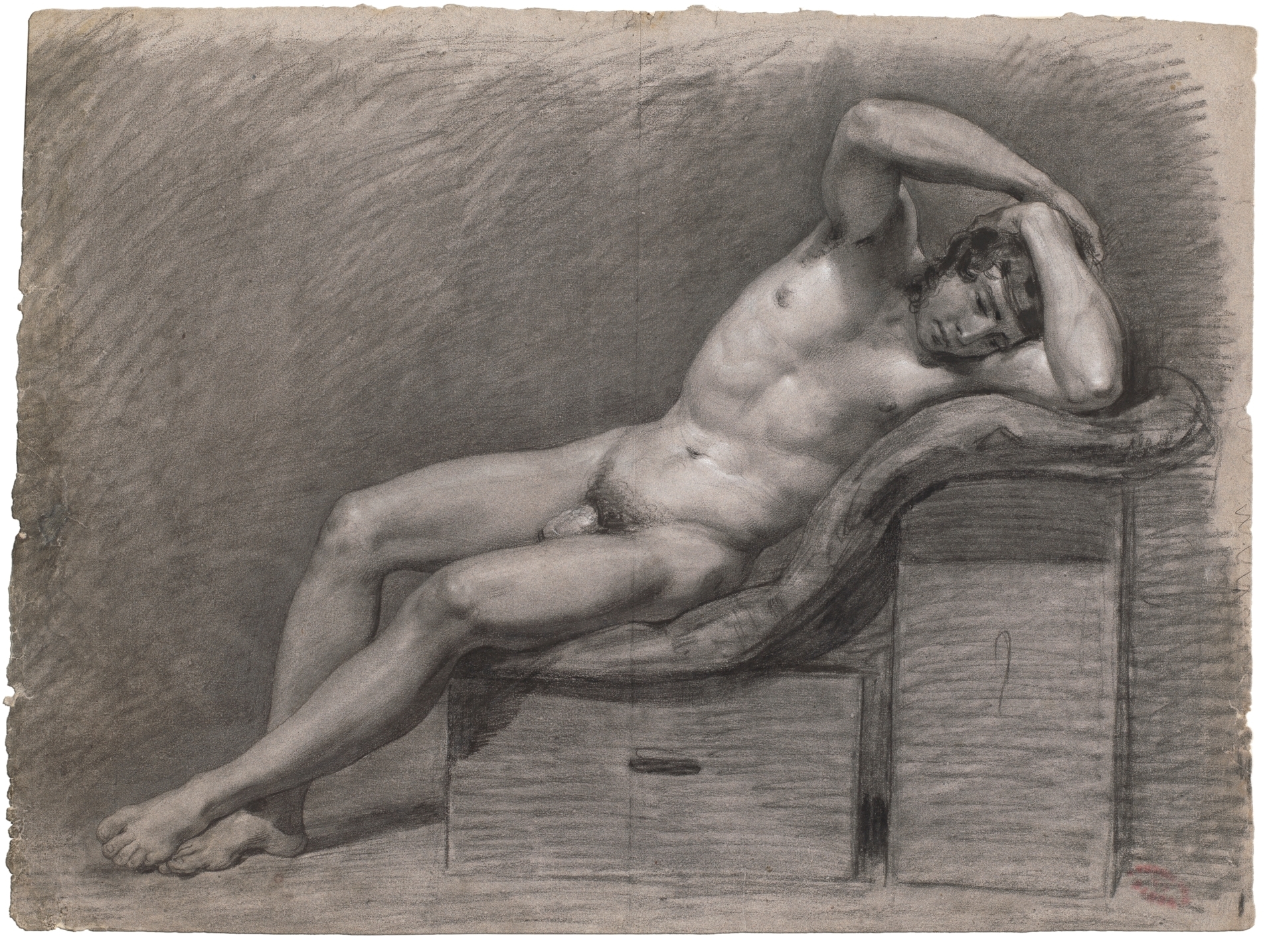 Desnudo masculino recostado - Colección - Museo Nacional del Prado
