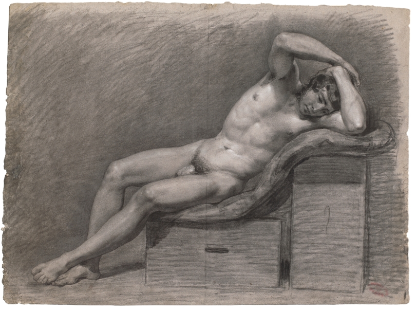 Imagen de la obra: "Desnudo masculino recostado"