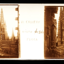 Vista exterior del crucero de la Catedral de Burgos