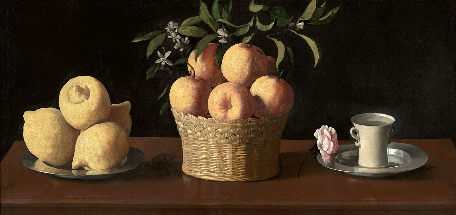 Francisco De Zurbarán. Still Life With Citrons, Oranges And A Rose ...