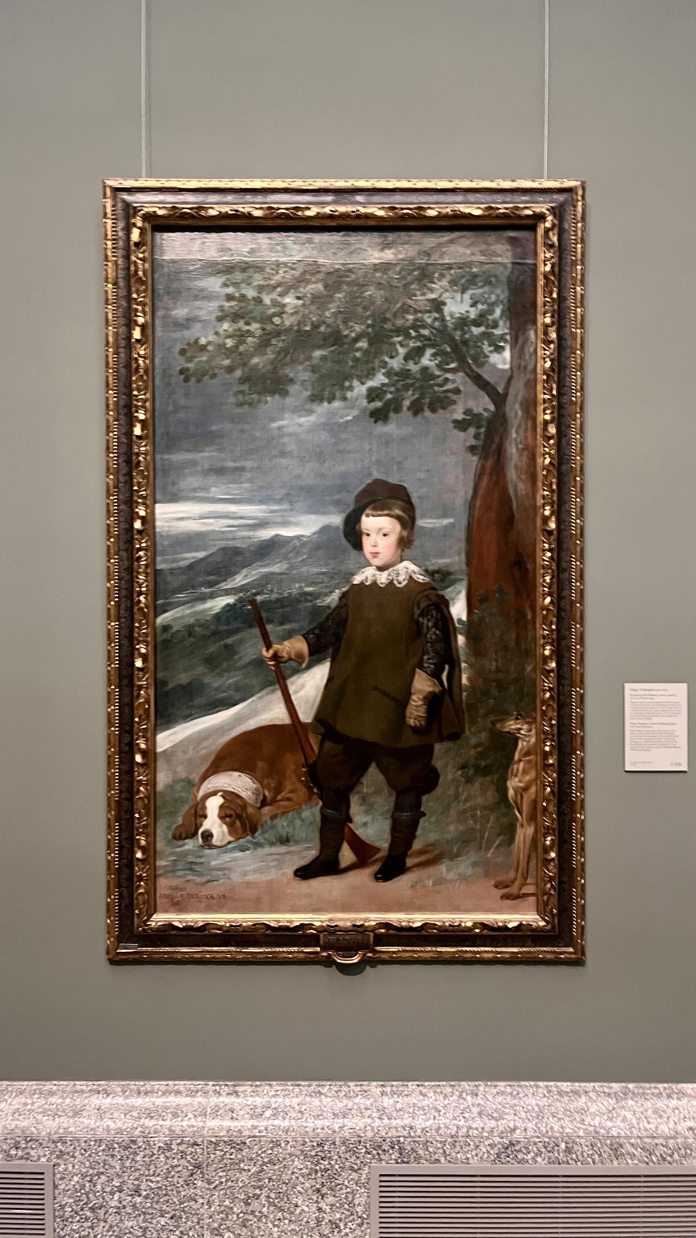 “El príncipe Baltasar Carlos, cazador”, de Velázquez (entre 1635 y 1636)