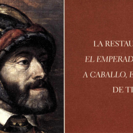 Invitación para la inauguración de la exposición "Restauración de El Emperador Carlos V"