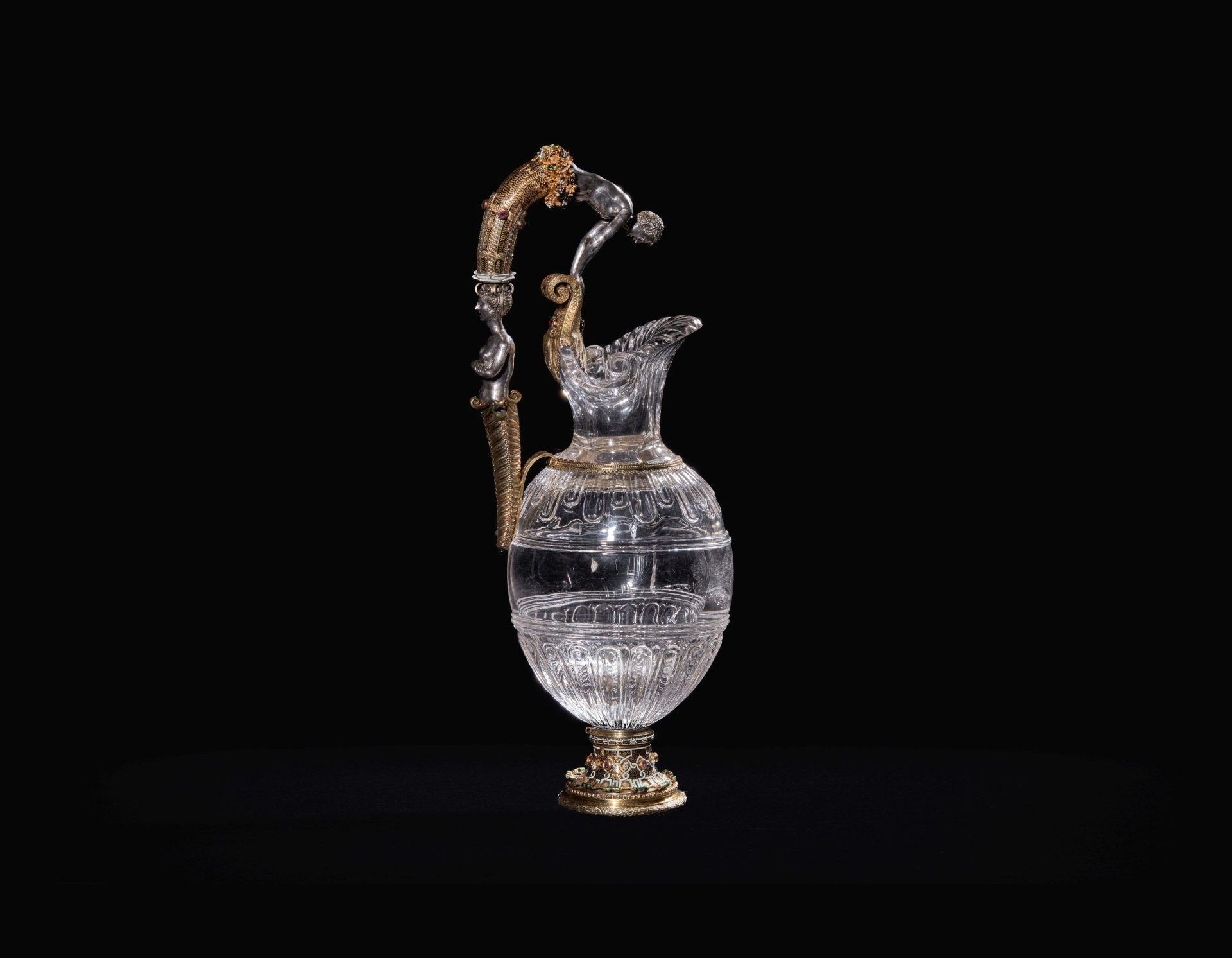 Jarro de cristal con Narciso y Eco - Colección - Museo Nacional