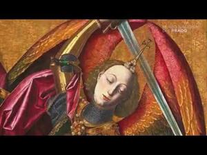 Bartolomé Bermejo - San Miguel triunfante sobre el demonio con Antoni Joan
