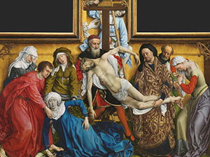Cartelas del Descendimiento de Rogier van der Weyden