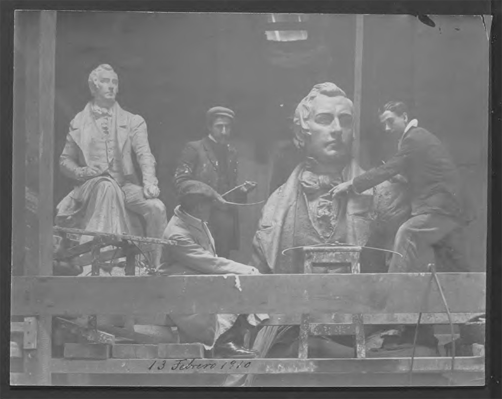 Imagen Proceso creativo de la escultura a Mariano Moreno, obra de Miguel Blay