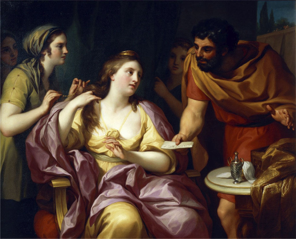 Picture of Semiramis receiving News of the Babylonian Revolt by Mengs