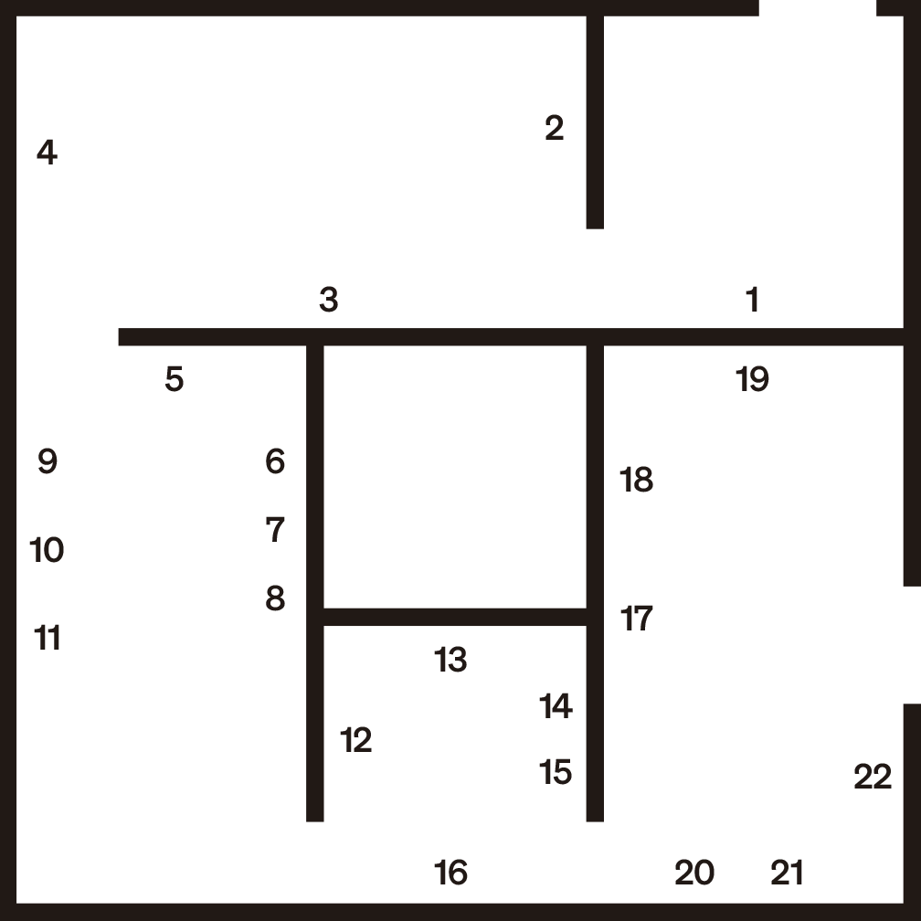 Plan of the exhibition