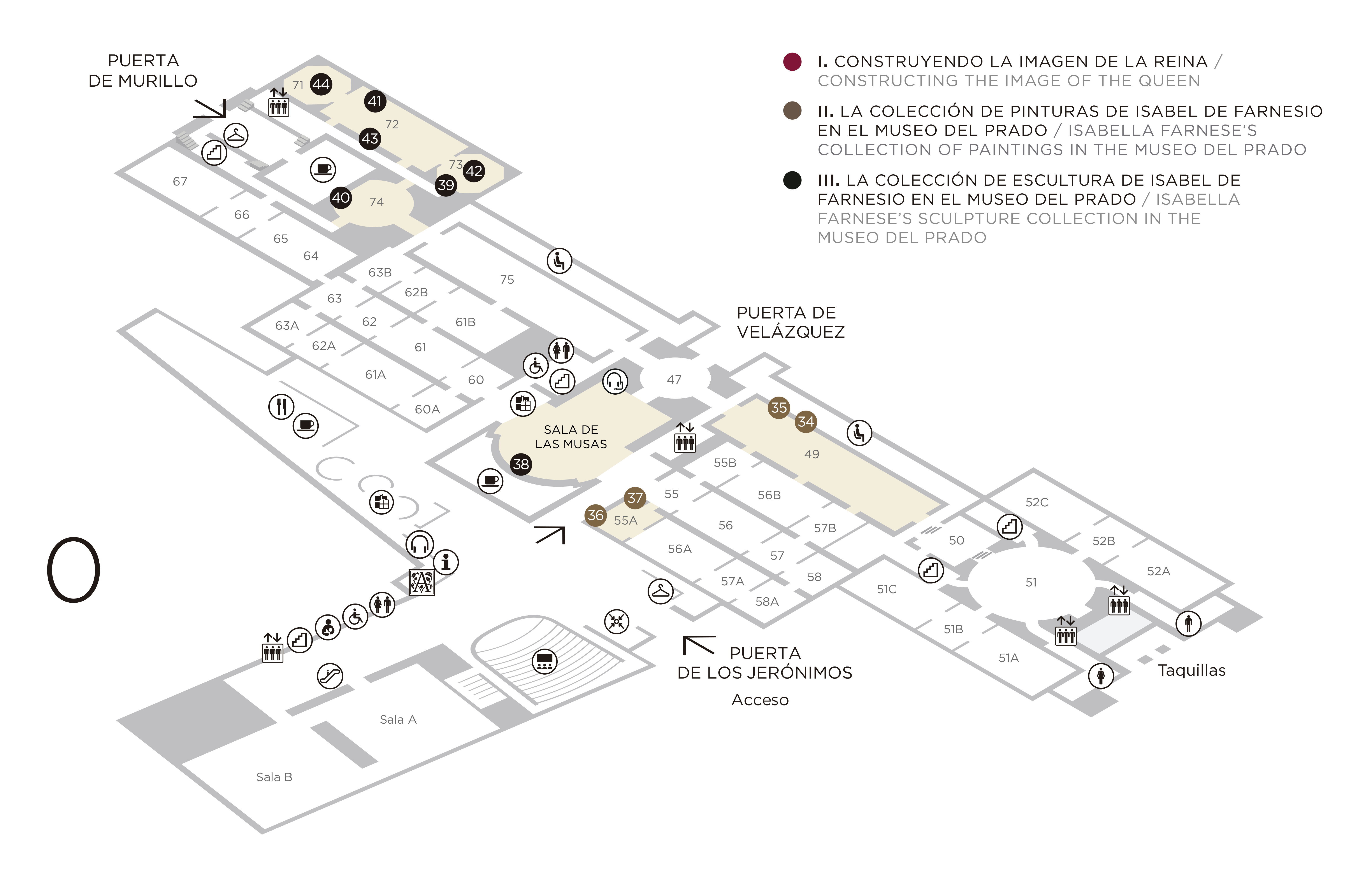 Plano de la exposición - Planta 0