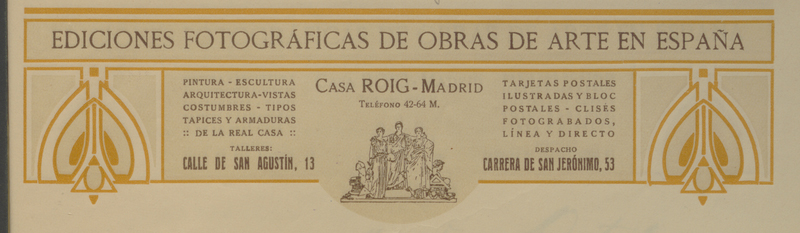 Imagen de membrete de una factura con informaci&oacute;n del negocio de Juana Roig