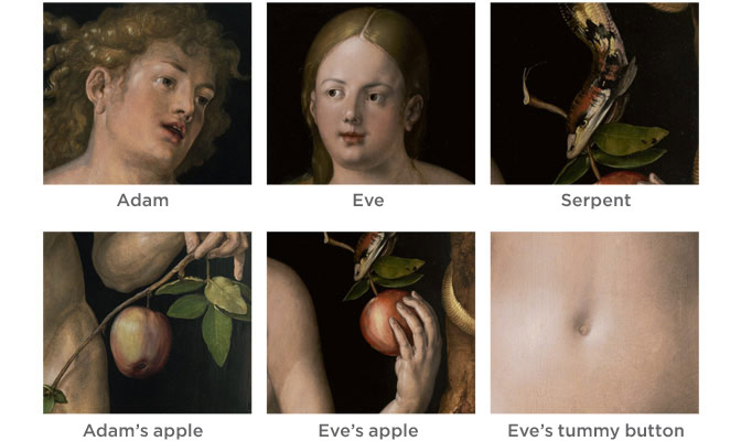 Adam and Eve by the painter Albrecht Dürer