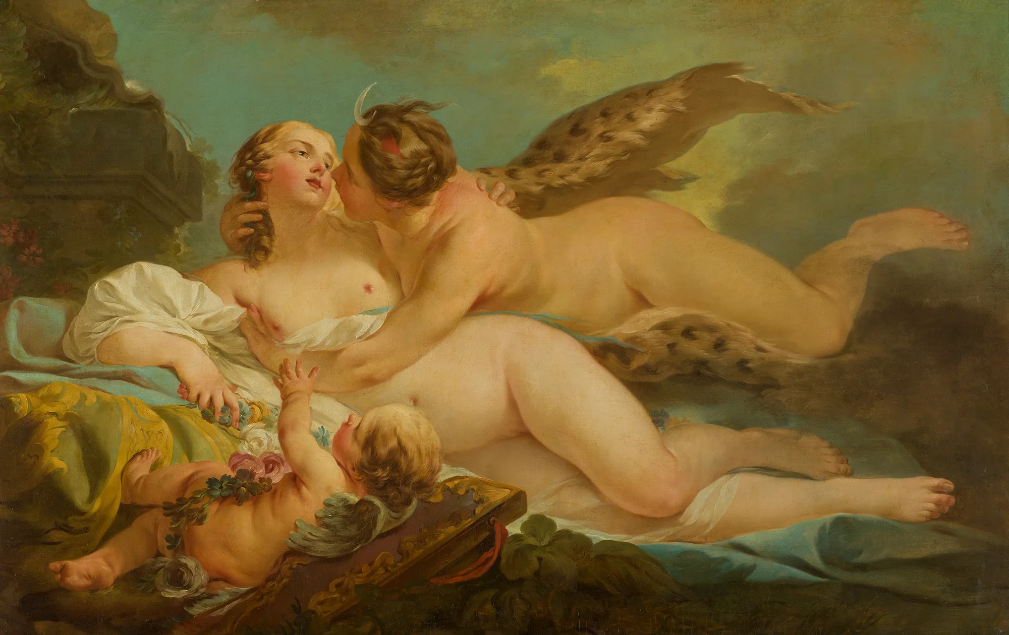 Imagen de Diana y Calisto, de Jean-Baptiste-Marie Pierre