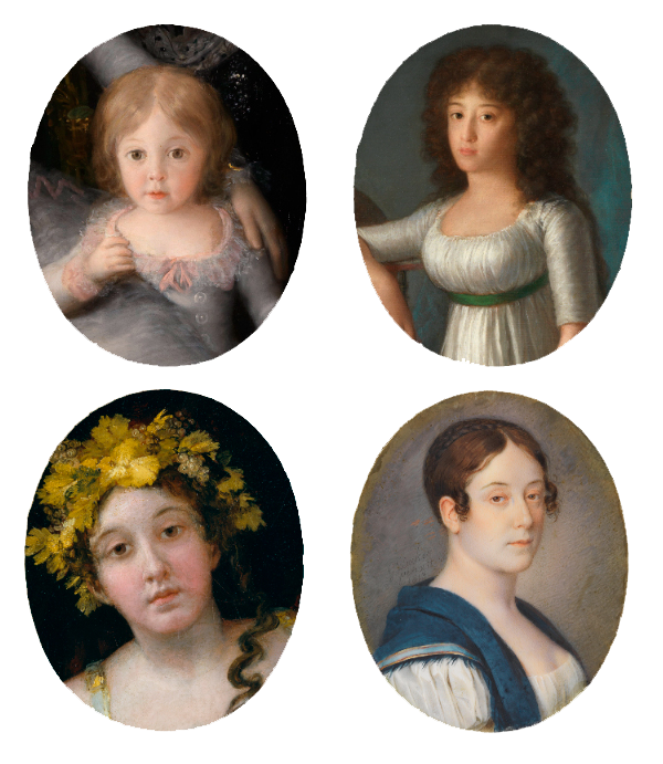 Montaje de Joaquina a lo largo de los a&ntilde;os en la representaci&oacute;n del Prado