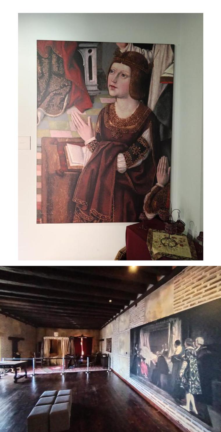 Reproducción de Isabel la Católica dictando su testamento