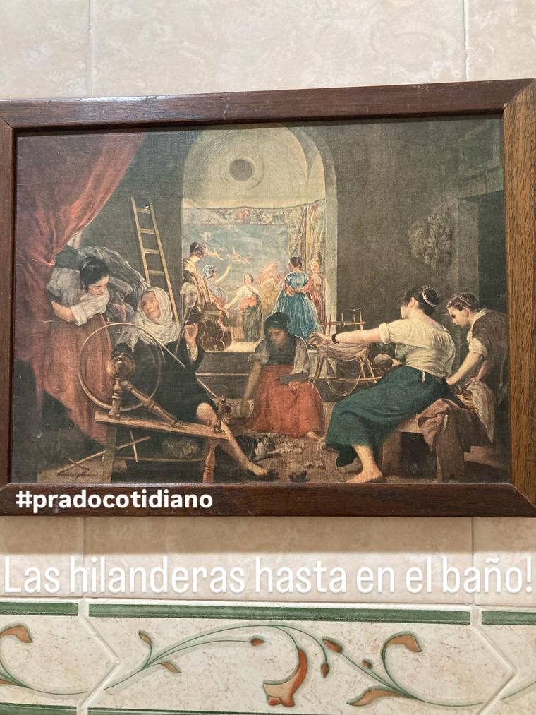 Reproducción de Las hilanderas