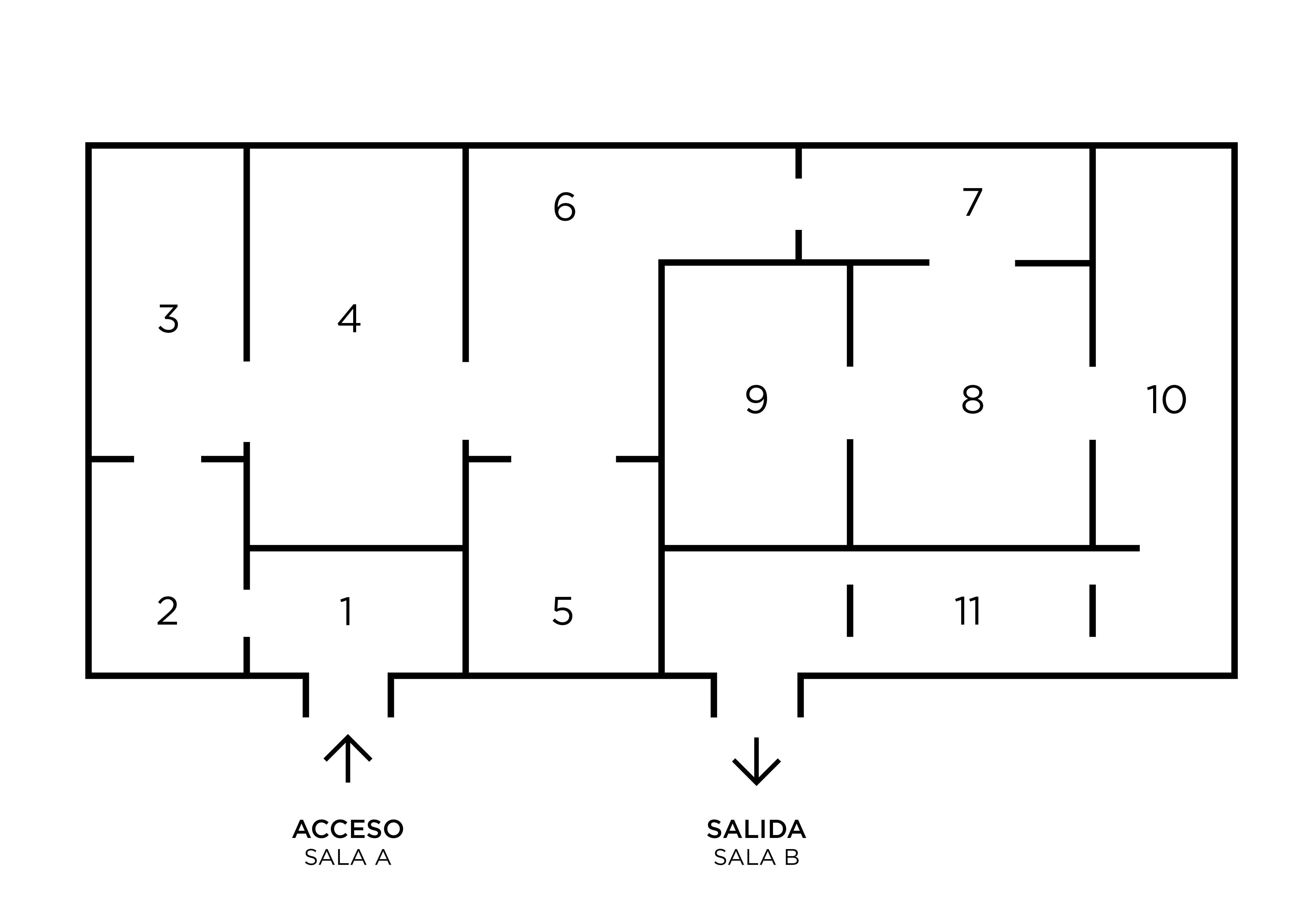 Plano de la exposición