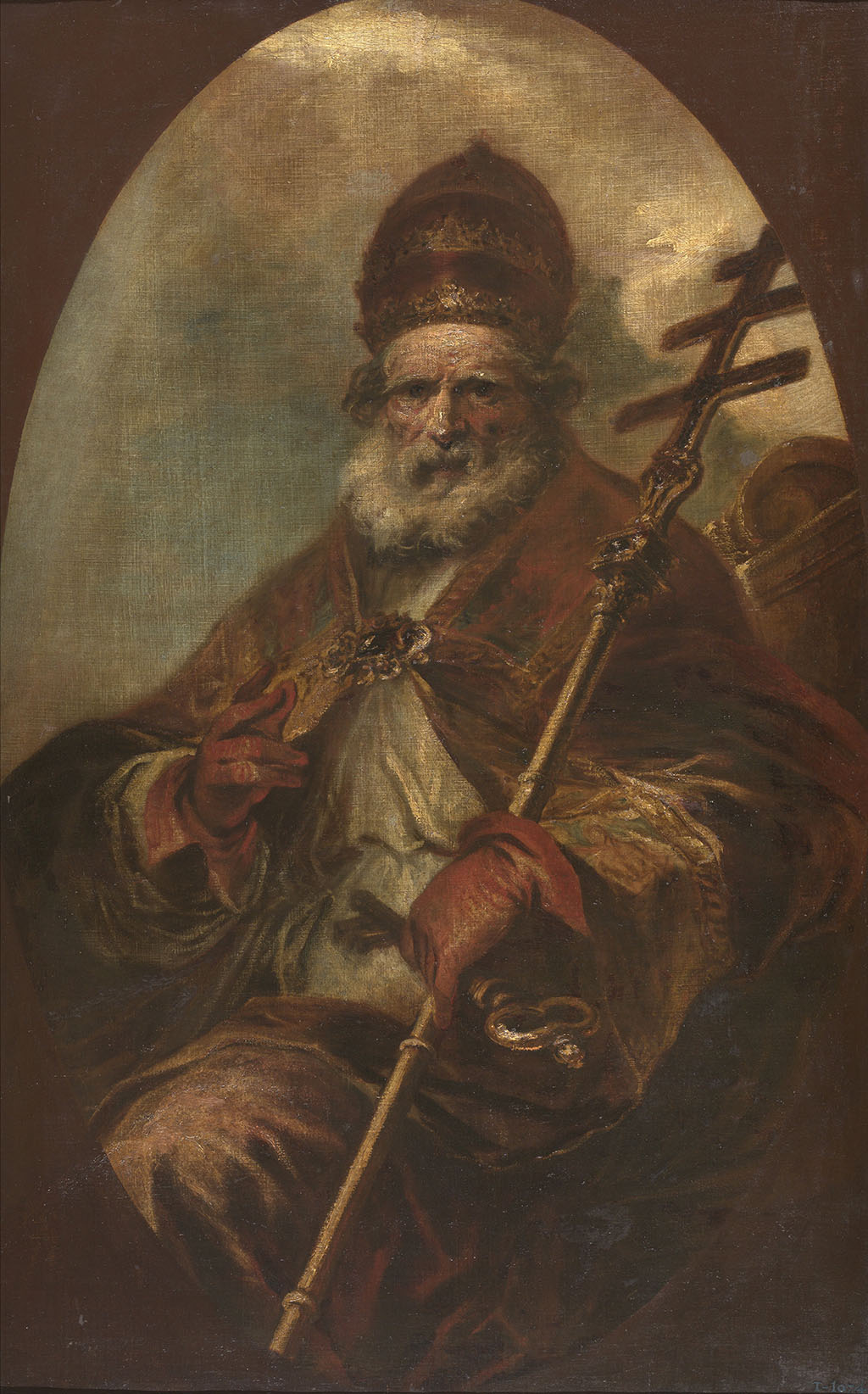 San Pedro como pontífice