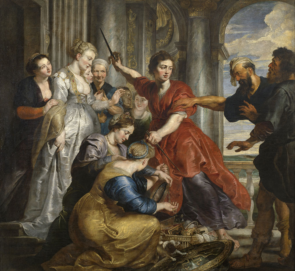Imagen de 'Aquiles descubierto por Ulises y Diómedes', de Rubens y taller