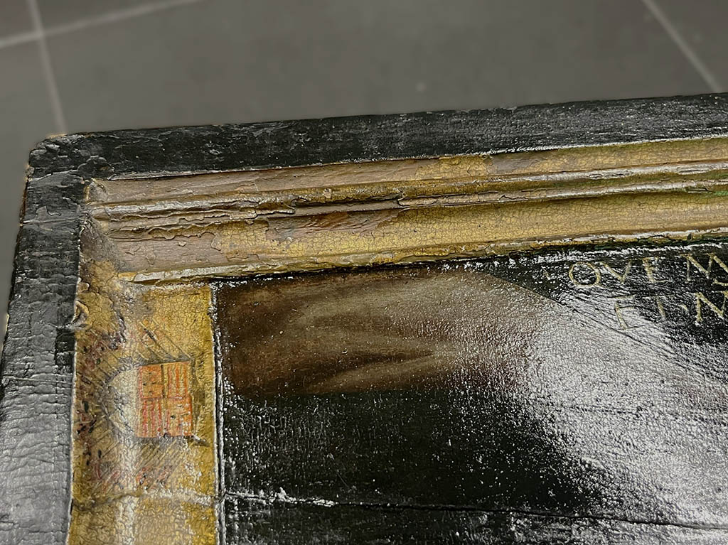 Detalle de la esquina del marco