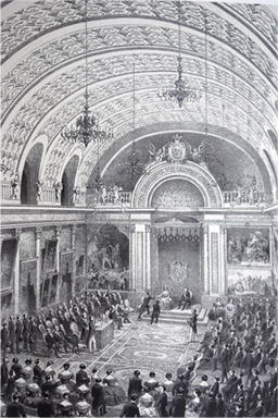 Distribution of prizes from the Exhibition of 1856