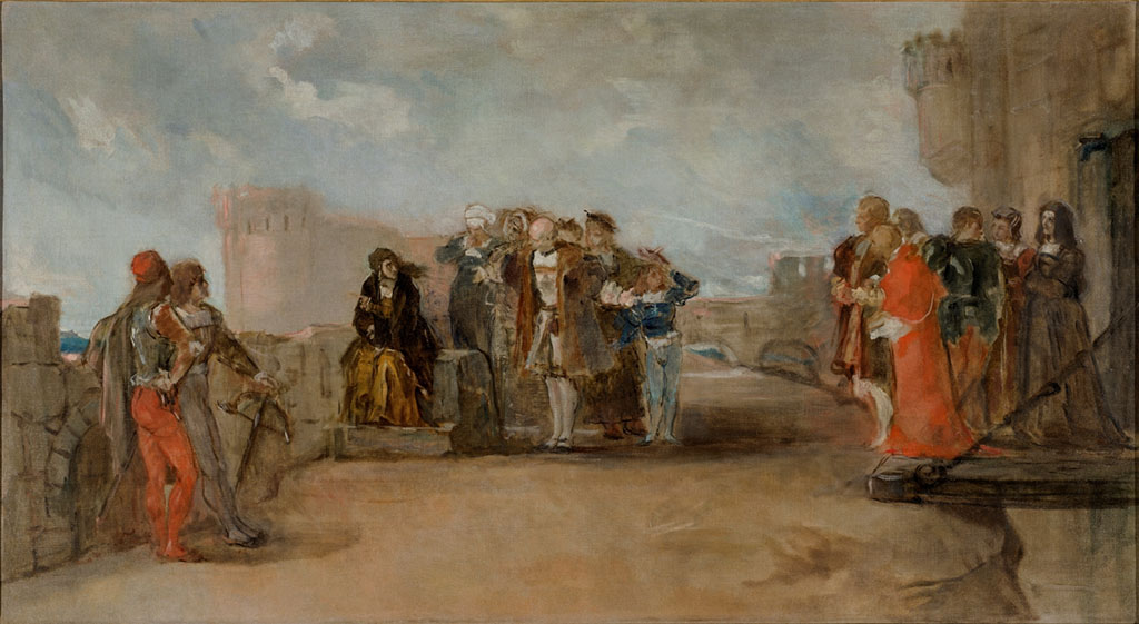 Imagen de la obra 'La reina doña Juana en los adarves del castillo de la Mota'