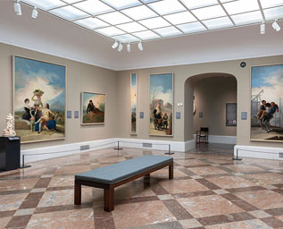 Imagen de las salas del siglo XVIII