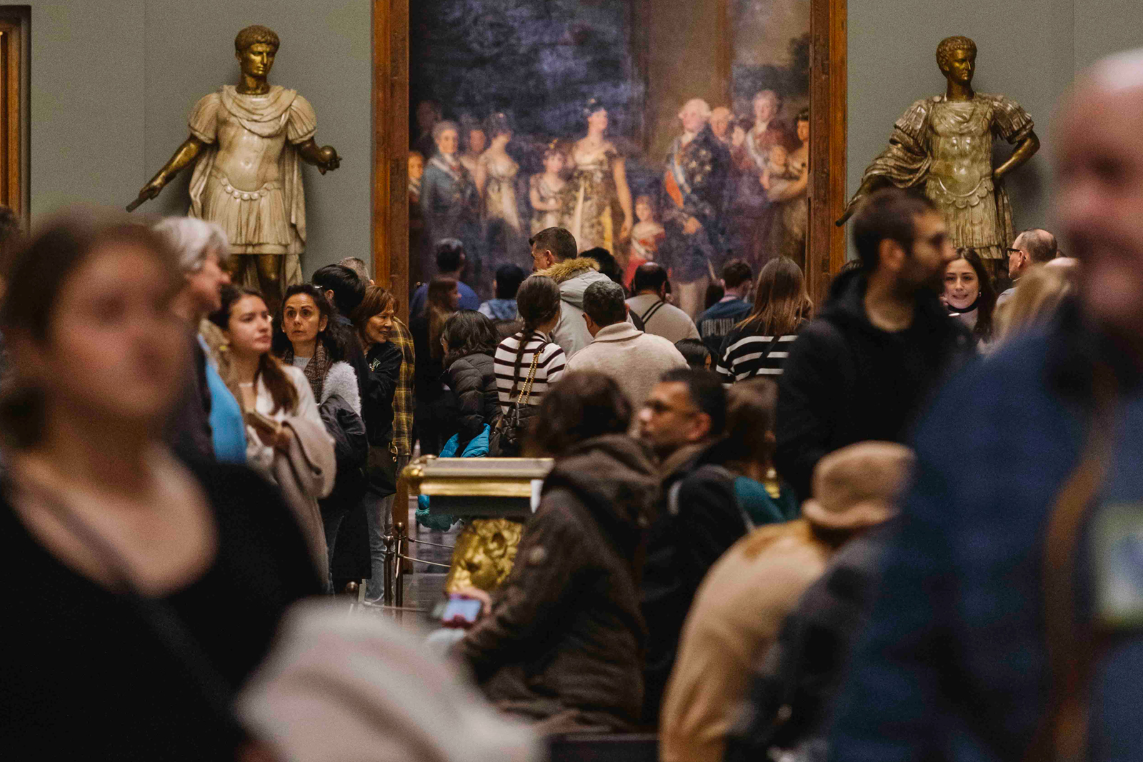 Visitantes en el Museo del Prado